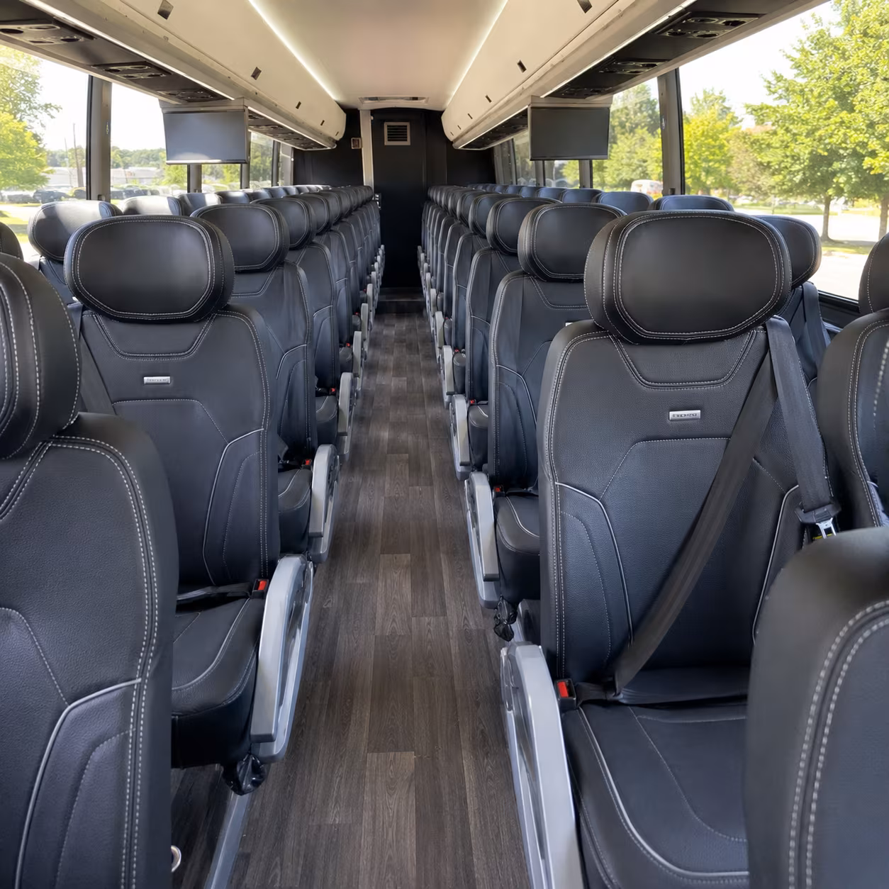 carson charter bus interior