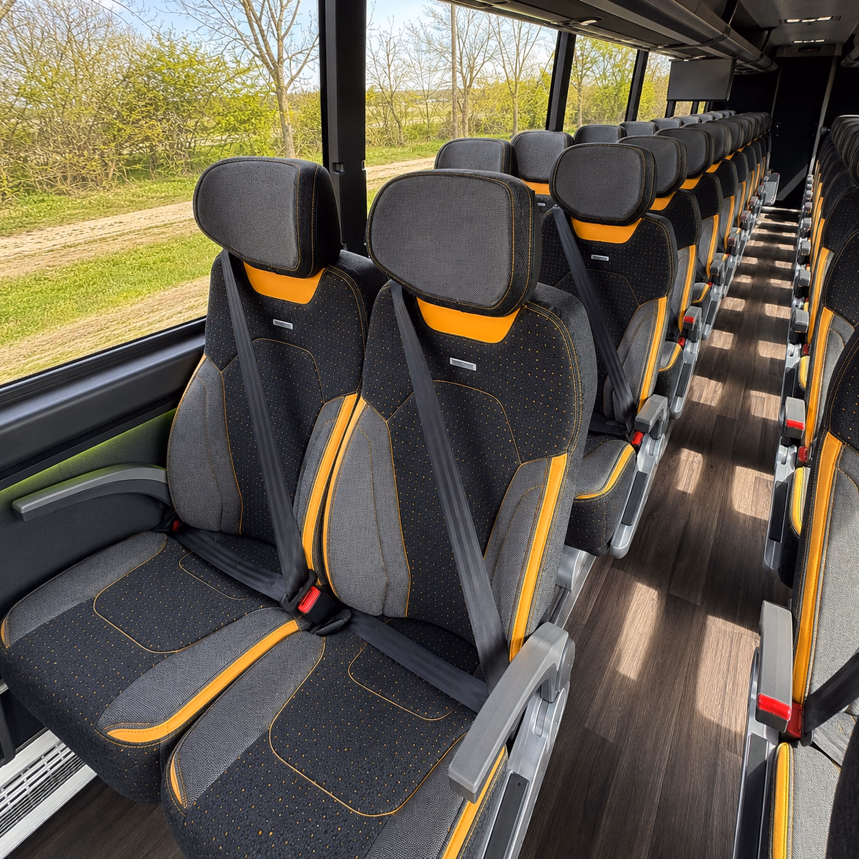 carson private event transportation onboard seating