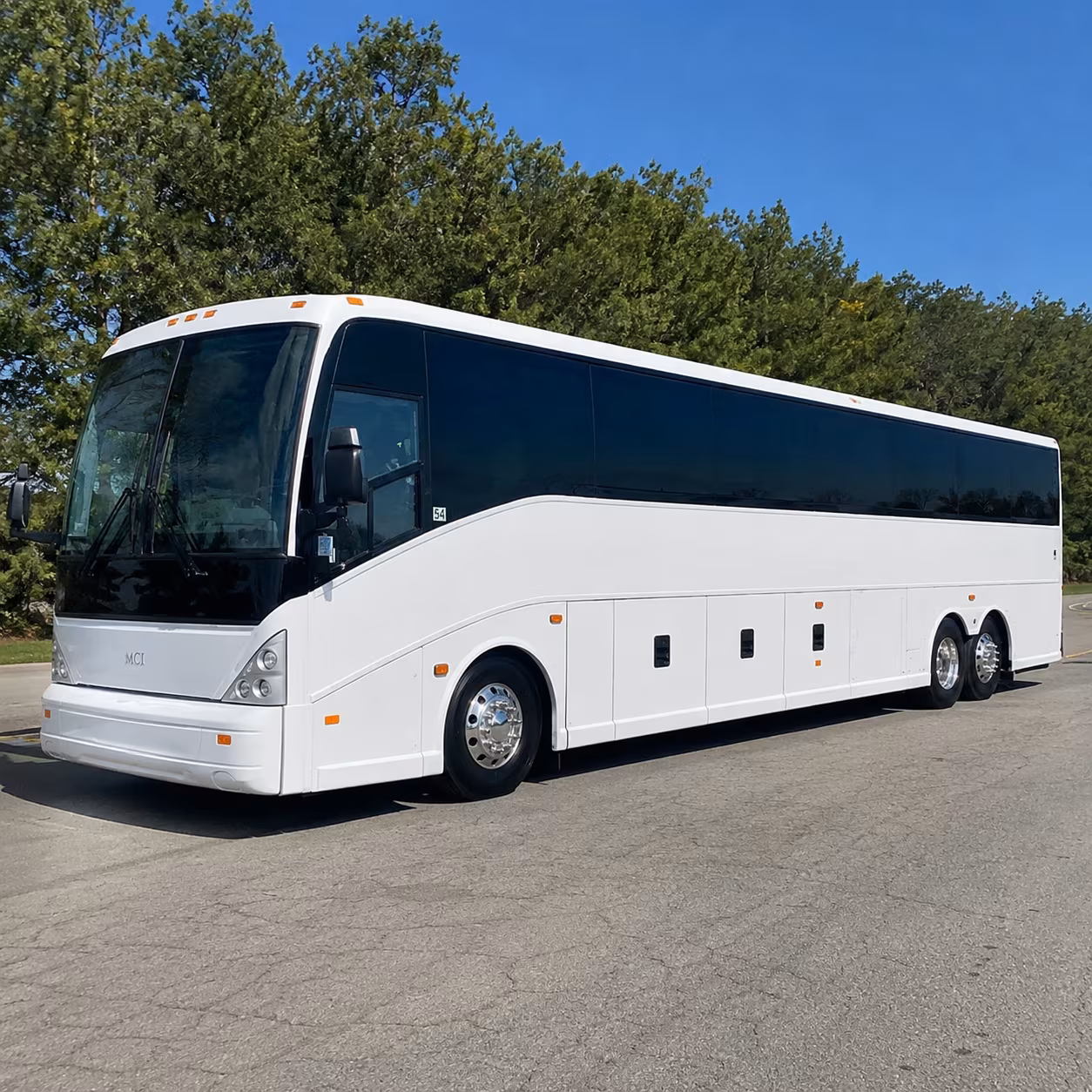 compton charter bus rental exterior