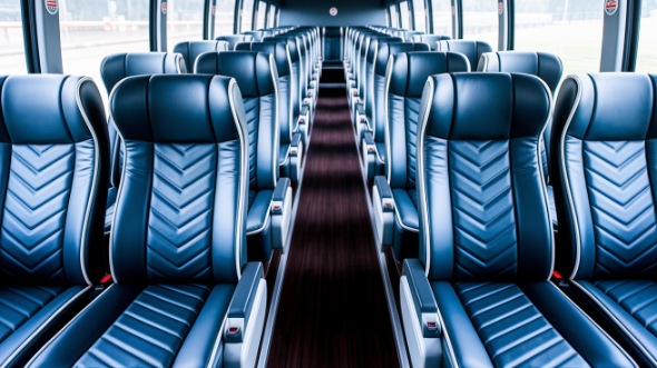 50 passenger charter bus inside lakewood