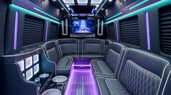 carson sprinter limo rental inside